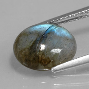 Labradorite Multicolore naturale da 3.28 ct, Trasparente, Trasparente/Traslucido