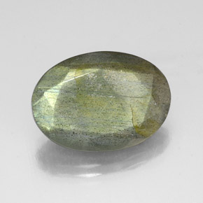 Labradorite naturale multicolore da 10,39 ct, taglio ovale, traslucido