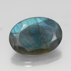 Labradorite Multicolore naturale da 10.88 ct, Taglio ovale, Traslucido