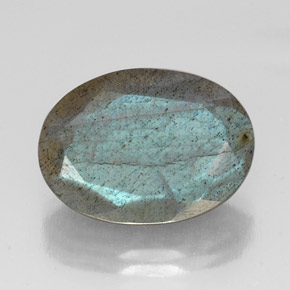 Labradorite Multicolore naturale da 12.19 ct, Taglio ovale, Traslucido