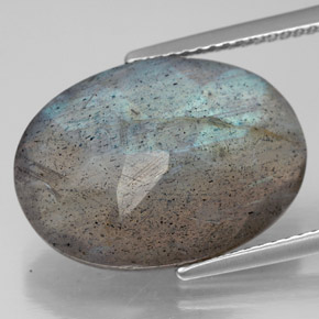 Labradorite Multicolore naturale da 11.44 ct, Taglio ovale, Traslucido
