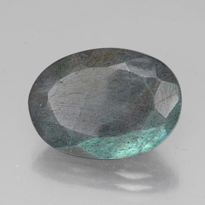 Labradorite naturale multicolore da 10,55 ct, taglio ovale, traslucido