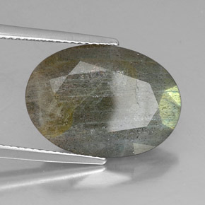 Labradorite Multicolore naturale da 9.58 ct, Taglio ovale, Opaco