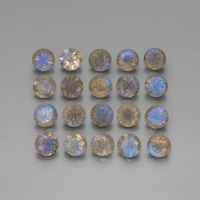 Labradorite naturale multicolore da  ct, trasparente, trasparente/traslucido