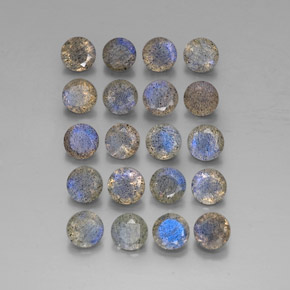 Labradorite naturale multicolore da  ct, trasparente, trasparente/traslucido