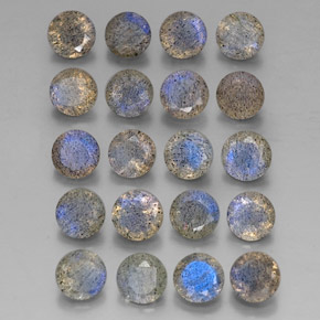 Labradorite naturale multicolore da  ct, trasparente, trasparente/traslucido