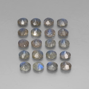 Labradorite naturale multicolore da  ct, trasparente, trasparente/traslucido