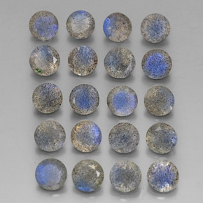 Labradorite naturale multicolore da  ct, trasparente, trasparente/traslucido
