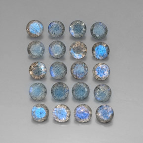 Labradorite naturale multicolore da  ct, trasparente, trasparente/traslucido