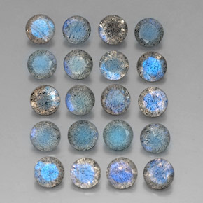 Labradorite naturale multicolore da  ct, trasparente, trasparente/traslucido