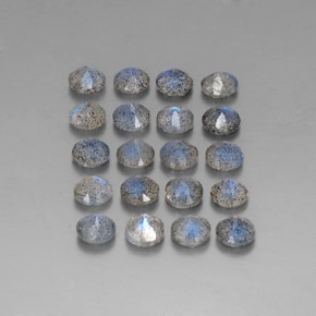 Labradorite naturale multicolore da  ct, trasparente, trasparente/traslucido
