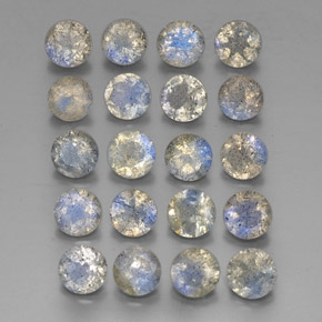 Labradorite naturale multicolore da  ct, trasparente, trasparente/traslucido