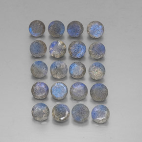 Labradorite naturale multicolore da  ct, trasparente, trasparente/traslucido