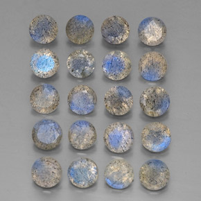 Gemme di Labradorite Multicolore naturale da  ct, Trasparente, Trasparente/Traslucido