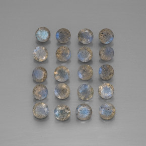 Labradorite naturale multicolore da  ct, trasparente, trasparente/traslucido