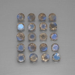 Labradorite naturale multicolore da  ct, trasparente, trasparente/traslucido