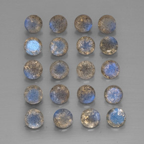 Labradorite naturale multicolore da  ct, trasparente, trasparente/traslucido