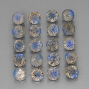 Labradorite naturale multicolore da  ct, trasparente, trasparente/traslucido