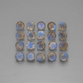 Labradorite naturale multicolore da  ct, trasparente, trasparente/traslucido