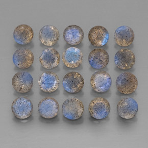 Labradorite naturale multicolore da  ct, trasparente, trasparente/traslucido