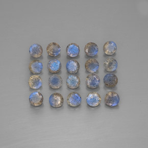 Labradorite naturale multicolore da  ct, trasparente, trasparente/traslucido