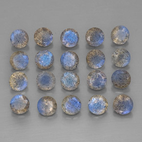 Labradorite naturale multicolore da  ct, trasparente, trasparente/traslucido