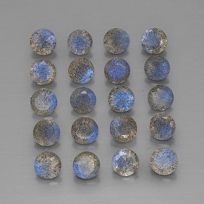 Labradorite naturale multicolore da  ct, trasparente, trasparente/traslucido