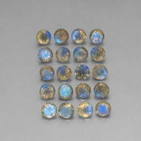 Labradorite naturale multicolore da  ct, trasparente, trasparente/traslucido