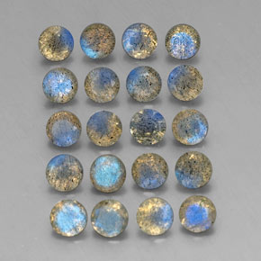 Labradorite naturale multicolore da  ct, trasparente, trasparente/traslucido