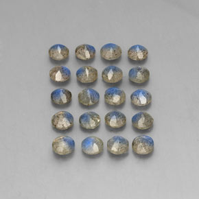 Labradorite naturale multicolore da  ct, trasparente, trasparente/traslucido
