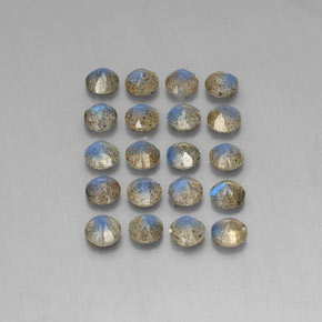 Labradorite naturale multicolore da  ct, trasparente, trasparente/traslucido