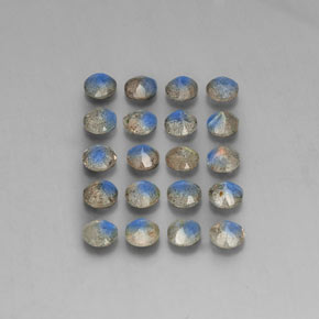 Labradorite naturale multicolore da  ct, trasparente, trasparente/traslucido