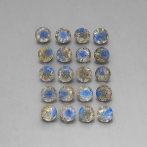 Labradorite naturale multicolore da  ct, trasparente, trasparente/traslucido
