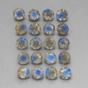 Labradorite naturale multicolore da  ct, trasparente, trasparente/traslucido