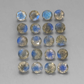 Labradorite naturale multicolore da  ct, trasparente, trasparente/traslucido