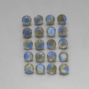 Labradorite naturale multicolore da  ct, trasparente, trasparente/traslucido