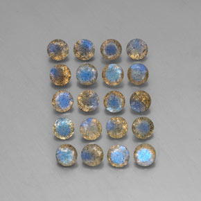 Labradorite naturale multicolore da  ct, trasparente, trasparente/traslucido