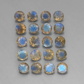 Labradorite naturale multicolore da  ct, trasparente, trasparente/traslucido