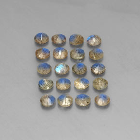 Labradorite naturale multicolore da  ct, trasparente, trasparente/traslucido