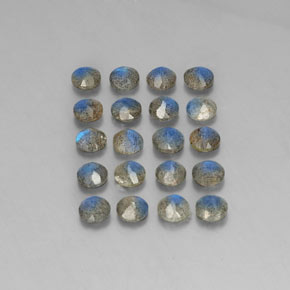 Labradorite naturale multicolore da  ct, trasparente, trasparente/traslucido
