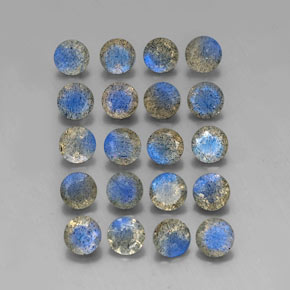 Labradorite naturale multicolore da  ct, trasparente, trasparente/traslucido