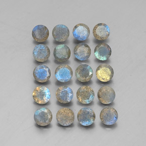 Labradorite naturale multicolore da  ct, trasparente, trasparente/traslucido