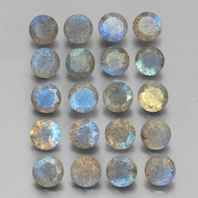Labradorite naturale multicolore da  ct, trasparente, trasparente/traslucido