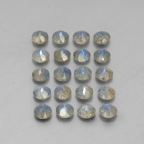Labradorite naturale multicolore da  ct, trasparente, trasparente/traslucido