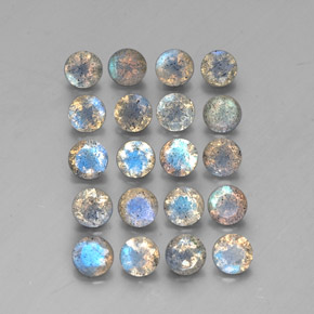 Labradorite naturale multicolore da  ct, trasparente, trasparente/traslucido