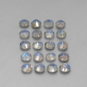 Labradorite naturale multicolore da  ct, trasparente, trasparente/traslucido