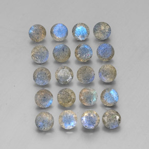 Labradorite naturale multicolore da  ct, trasparente, trasparente/traslucido