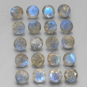 Labradorite naturale multicolore da  ct, trasparente, trasparente/traslucido