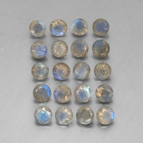 Labradorite naturale multicolore da  ct, trasparente, trasparente/traslucido