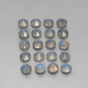Labradorite naturale multicolore da  ct, trasparente, trasparente/traslucido
